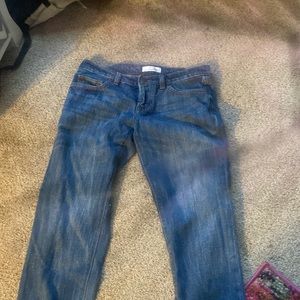 loft low rise blue jeans!